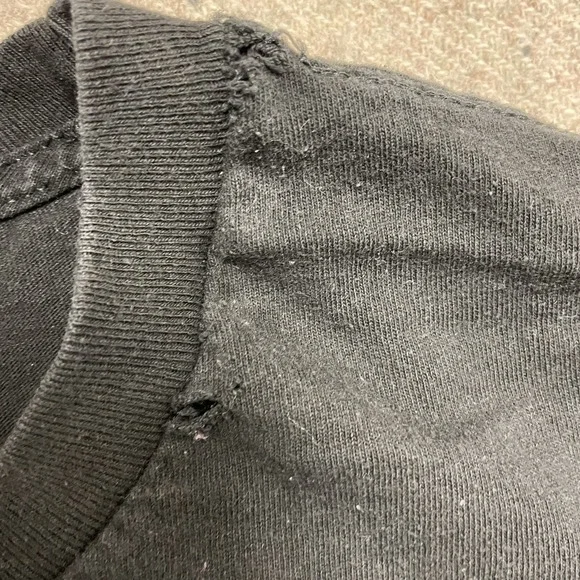 Toronto Raptors OVO Christmas long sleeve shirt mens Large Black Owl globe - Picture 6 of 11